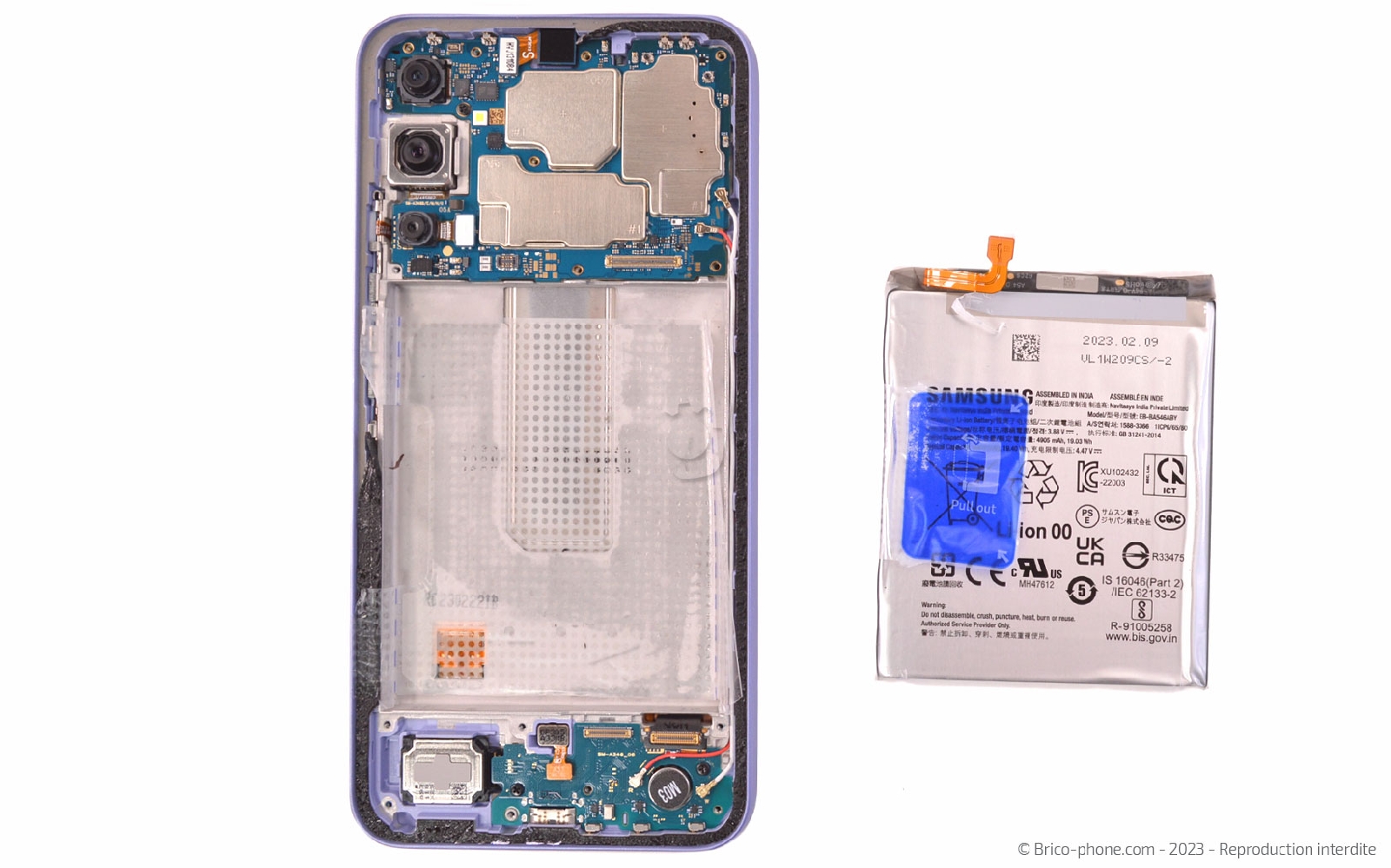 Comment changer la batterie sur Galaxy A34 5G photo 4