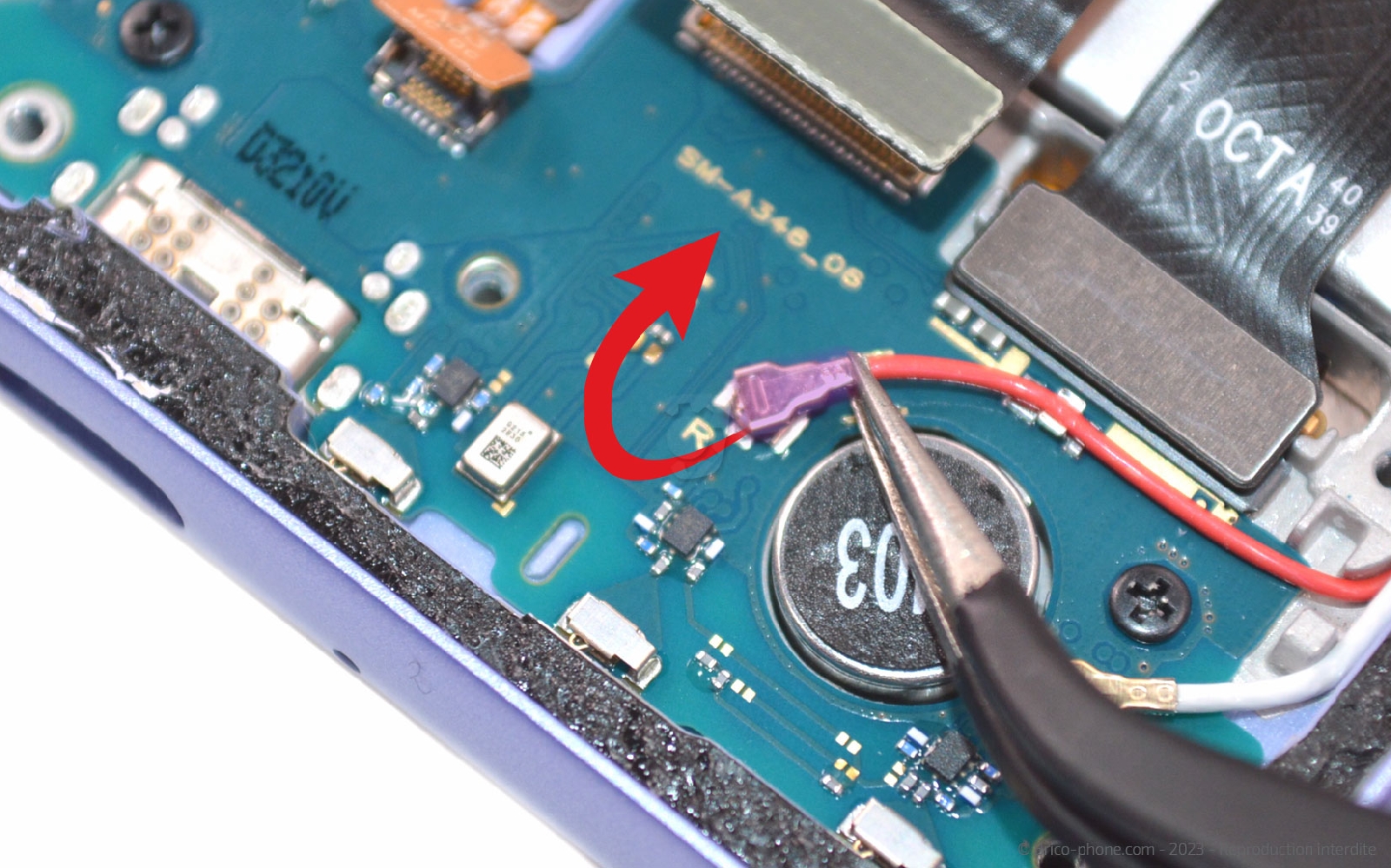 Comment changer le connecteur de charge sur Galaxy A34 5G photo 3