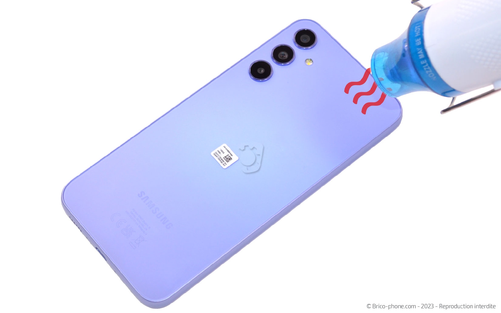 Comment changer le connecteur de charge sur Galaxy A34 5G photo 2