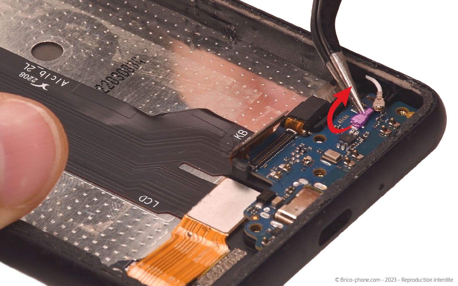 Comment changer le bloc écran sur Xperia 10 III photo 3