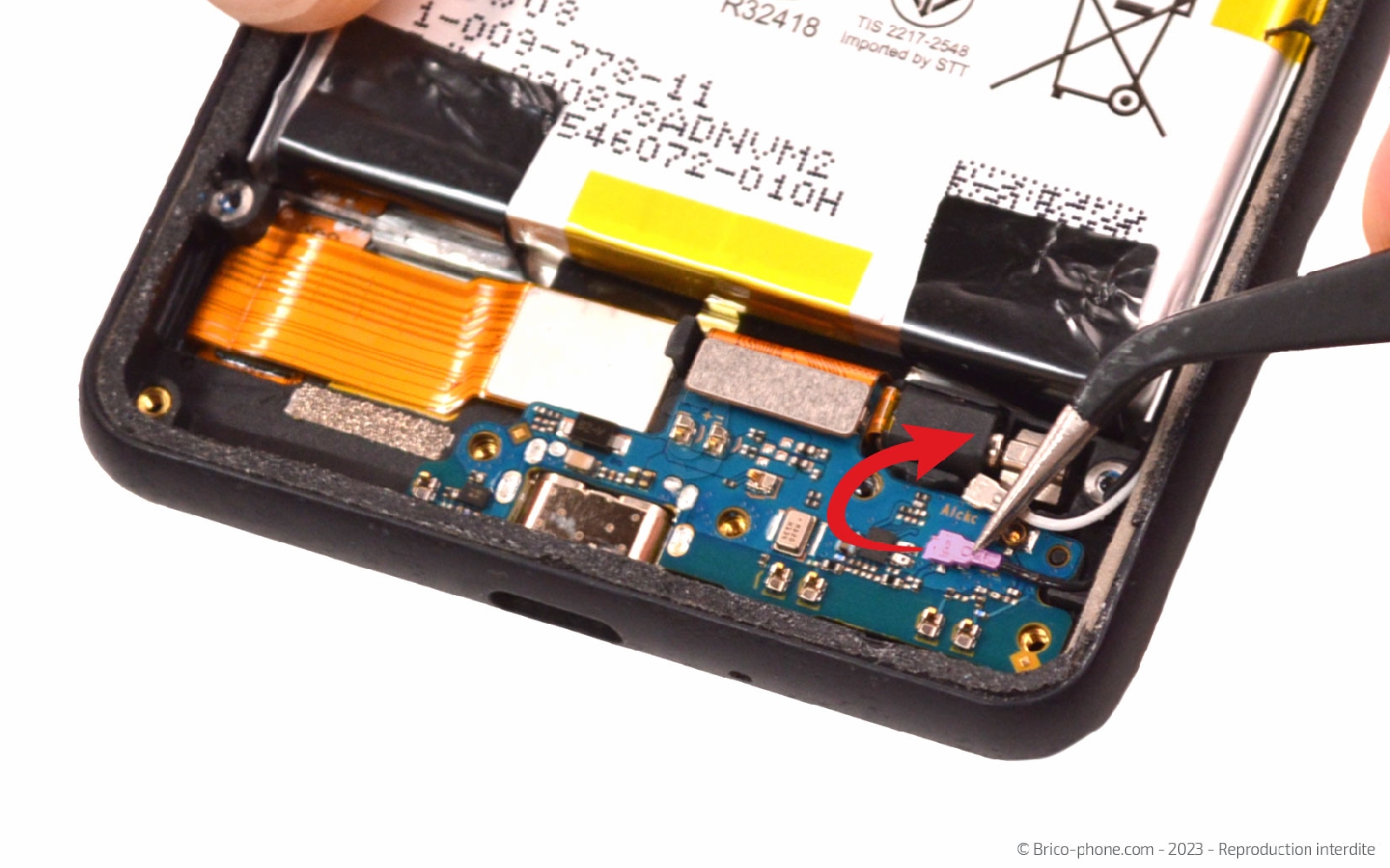 Comment changer le connecteur de charge sur Xperia 10 III photo 2