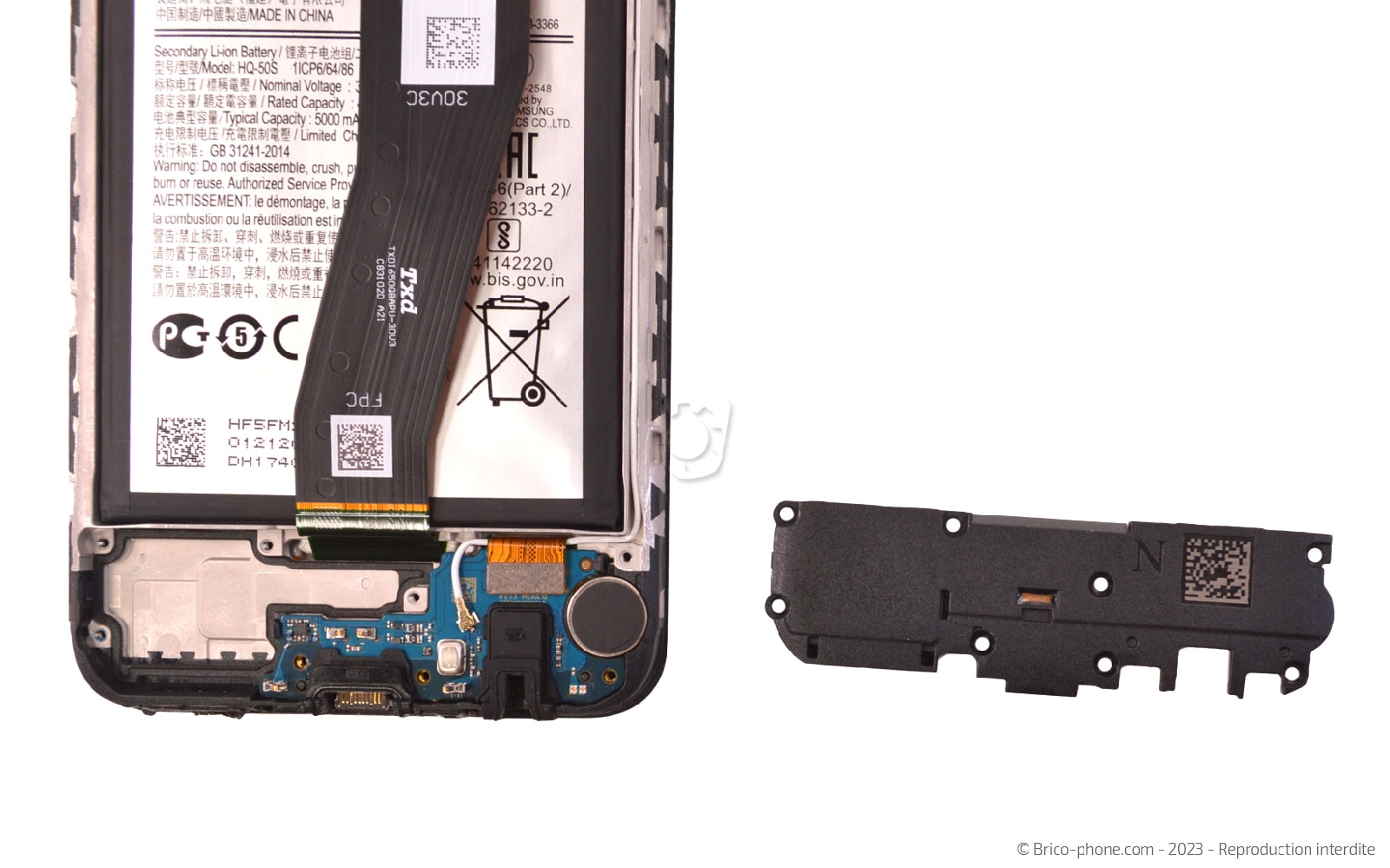 Comment changer le connecteur de charge sur Galaxy A02s photo 3