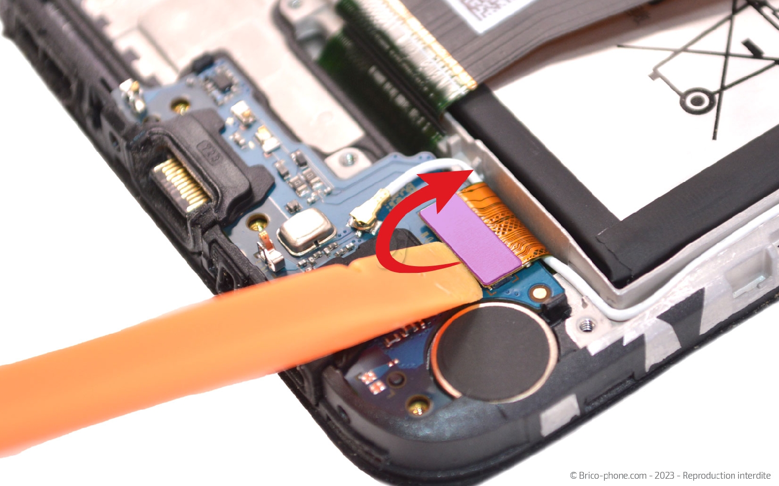 Comment changer le connecteur de charge sur Galaxy A02s photo 1