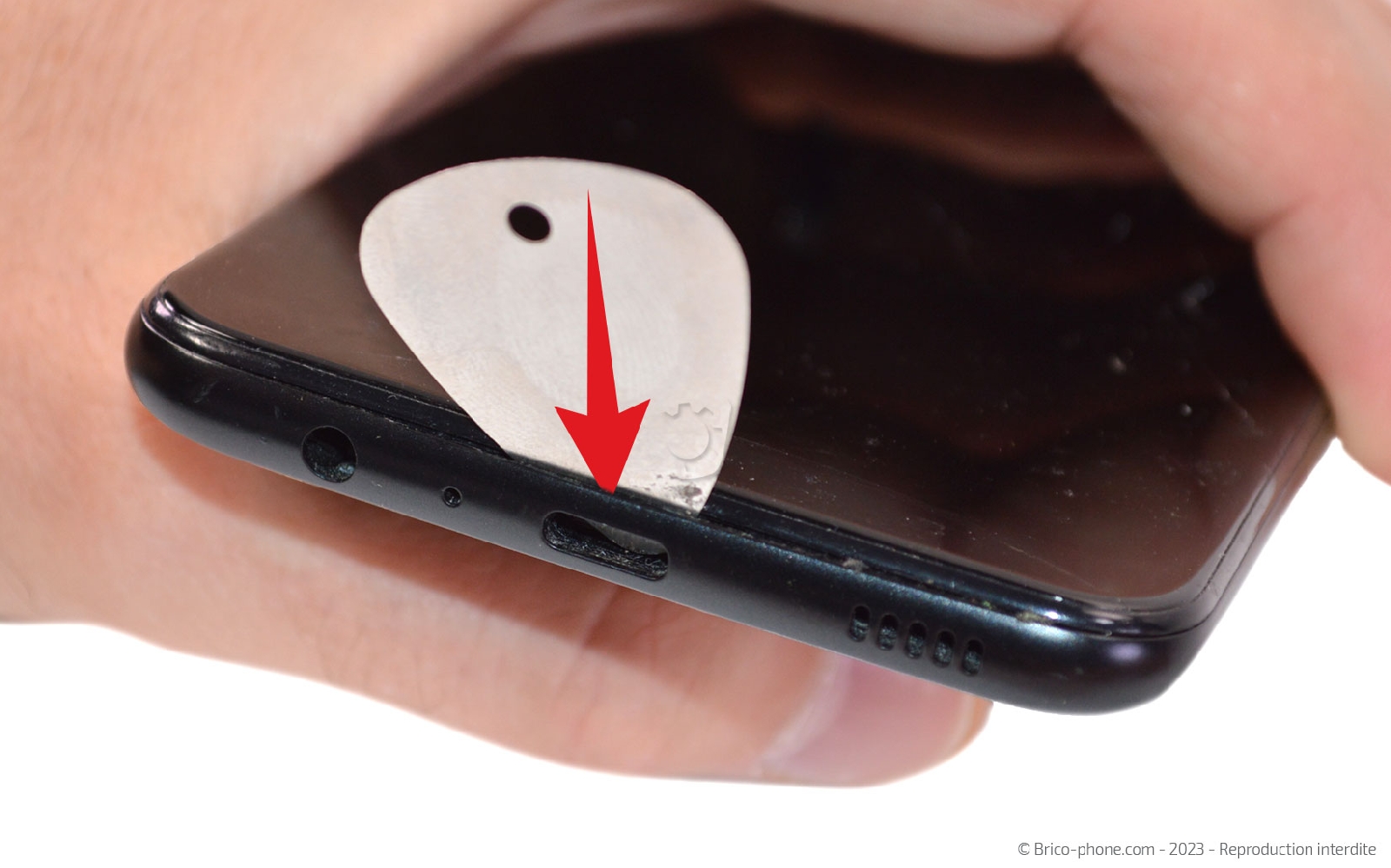 Comment changer le connecteur de charge sur Galaxy A02s photo 1