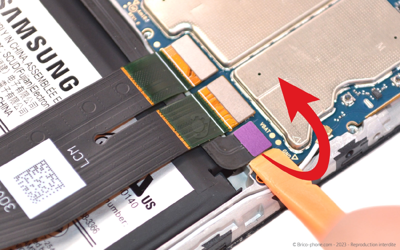 Comment changer le connecteur de charge sur Galaxy A02s photo 1