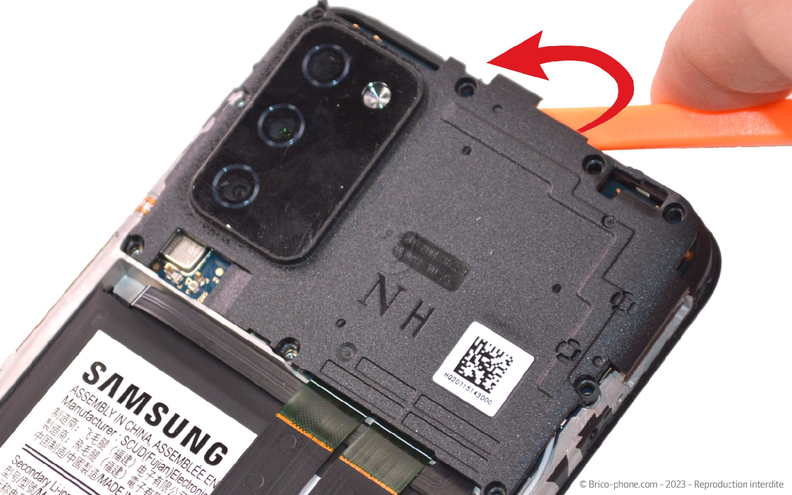 Comment changer la batterie sur Galaxy A02s photo 3