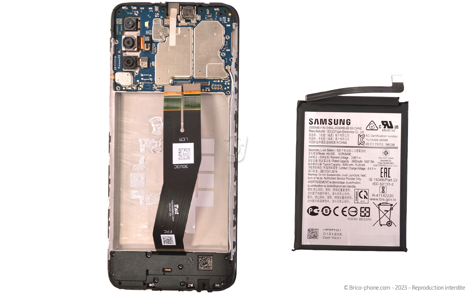 Comment changer la batterie sur Galaxy A02s photo 3