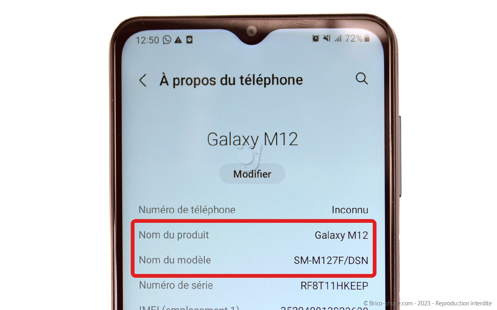 Comment changer le bloc écran sur Galaxy M12 photo 2
