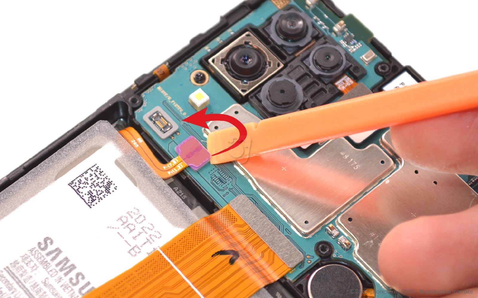 Comment remplacer le connecteur de charge sur Galaxy M12 photo 1