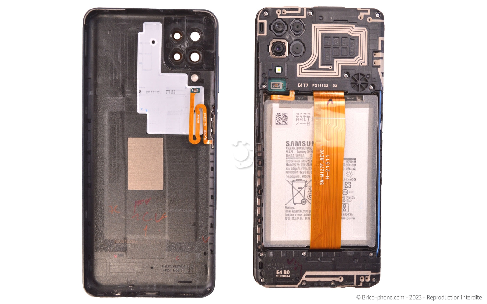 Comment remplacer le connecteur de charge sur Galaxy M12 photo 4