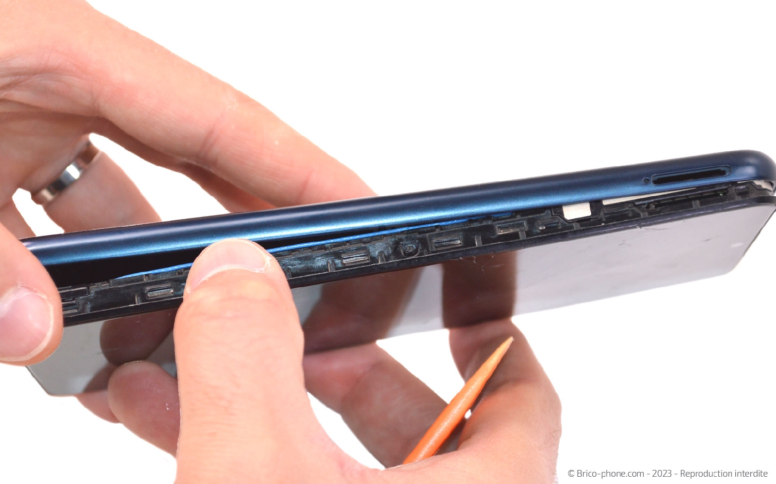 Comment remplacer le connecteur de charge sur Galaxy M12 photo 1