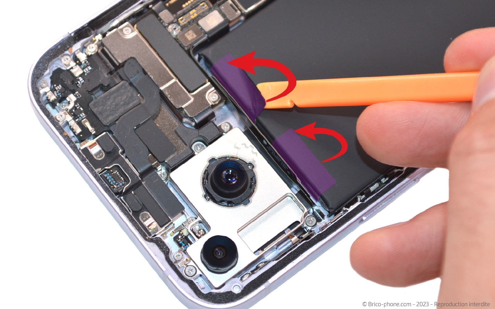 Comment changer la batterie sur iPhone 14 Plus photo 1