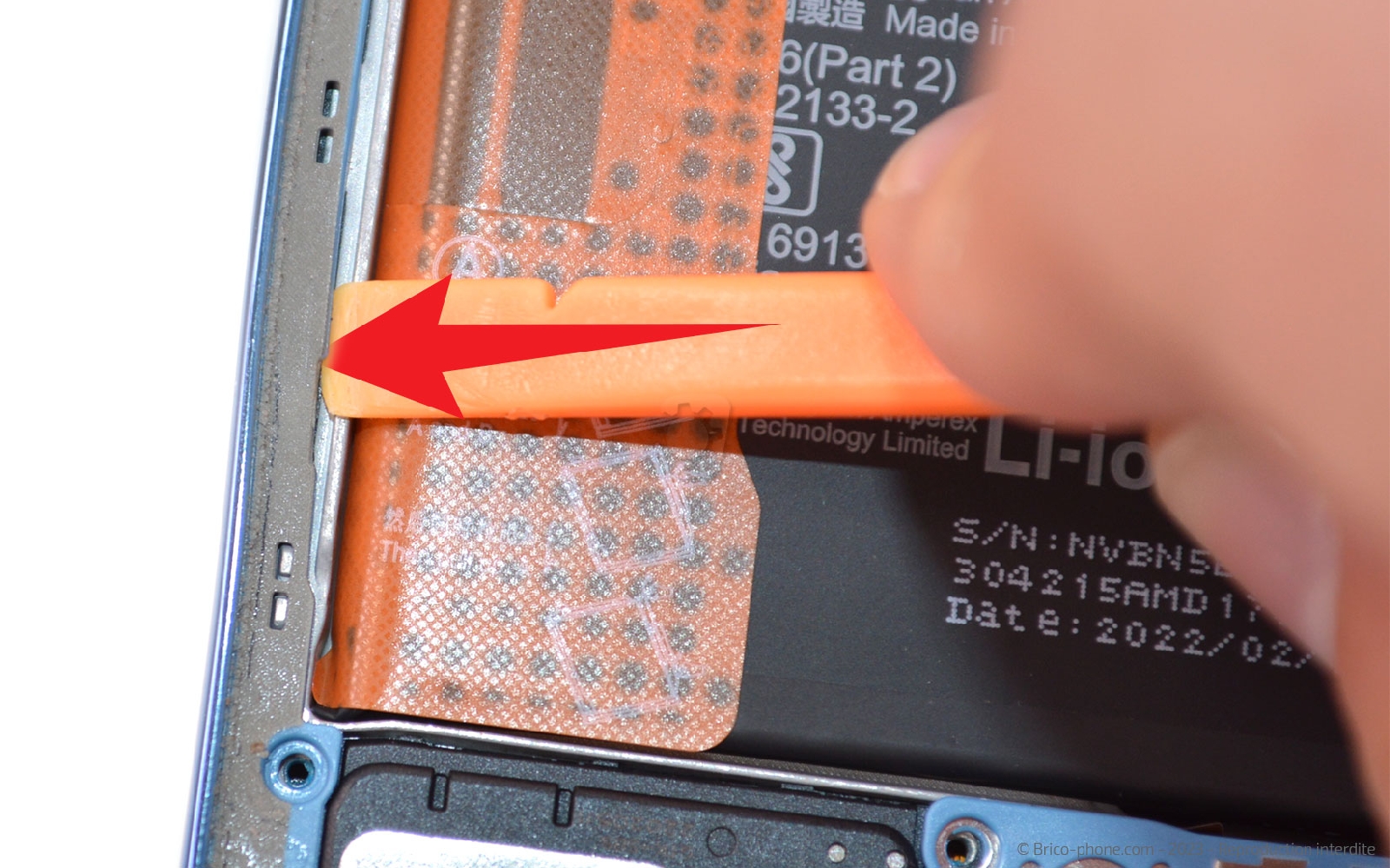 Comment changer la batterie sur Redmi Note 11 Pro photo 2