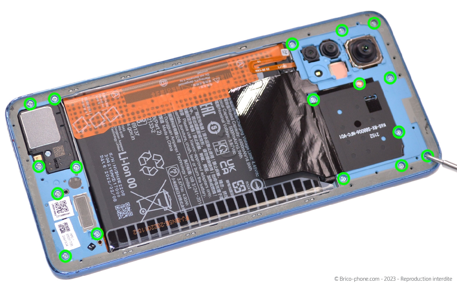 Comment changer le connecteur de charge sur Redmi Note 11 Pro photo 1