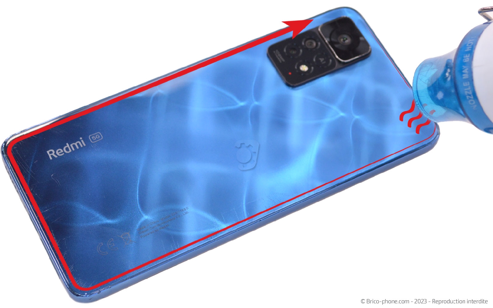 Comment changer la vitre arrière sur Redmi Note 11 Pro photo 2