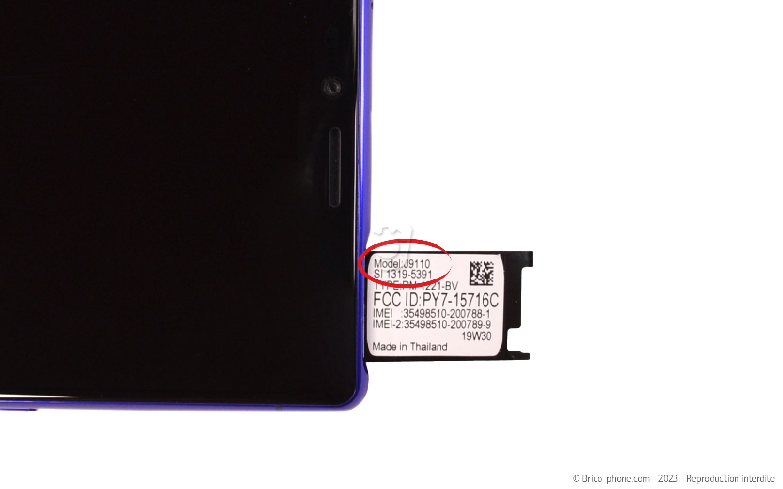 Comment changer le bloc écran sur Xperia 1 photo 4