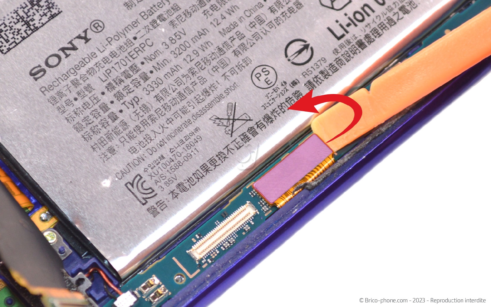 Comment changer le bloc écran sur Xperia 1 photo 2