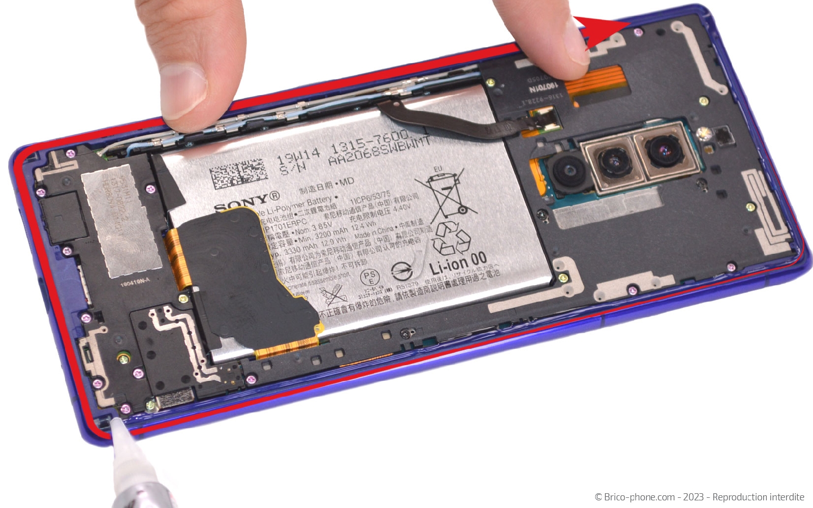 Comment changer le connecteur de charge sur Xperia 1 photo 1