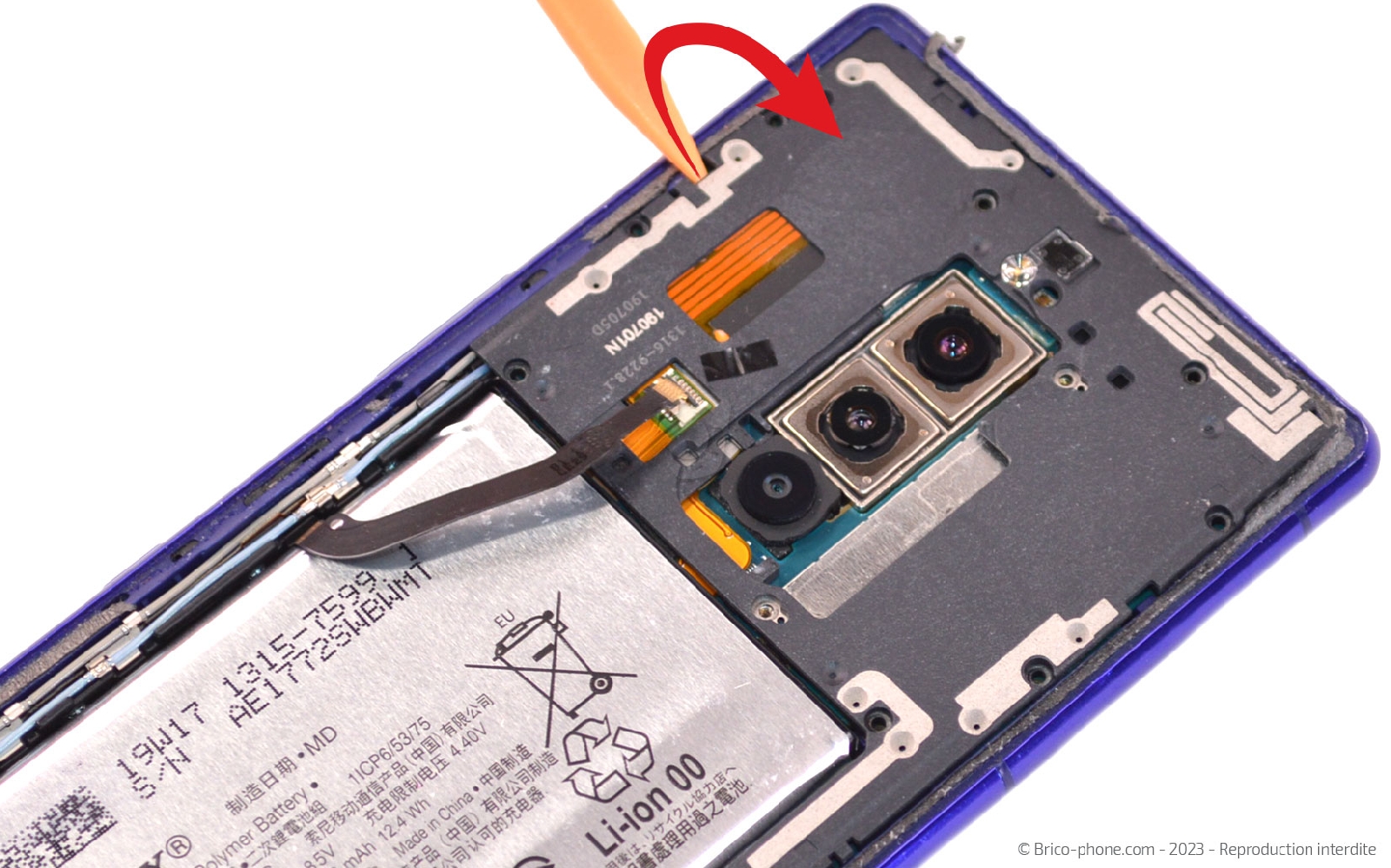 Comment changer le connecteur de charge sur Xperia 1 photo 2