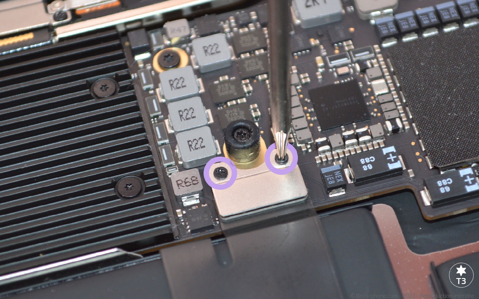 Comment changer la batterie sur Macbook Air 13 pouces A1932 EMC 3184 - 2019 photo 1