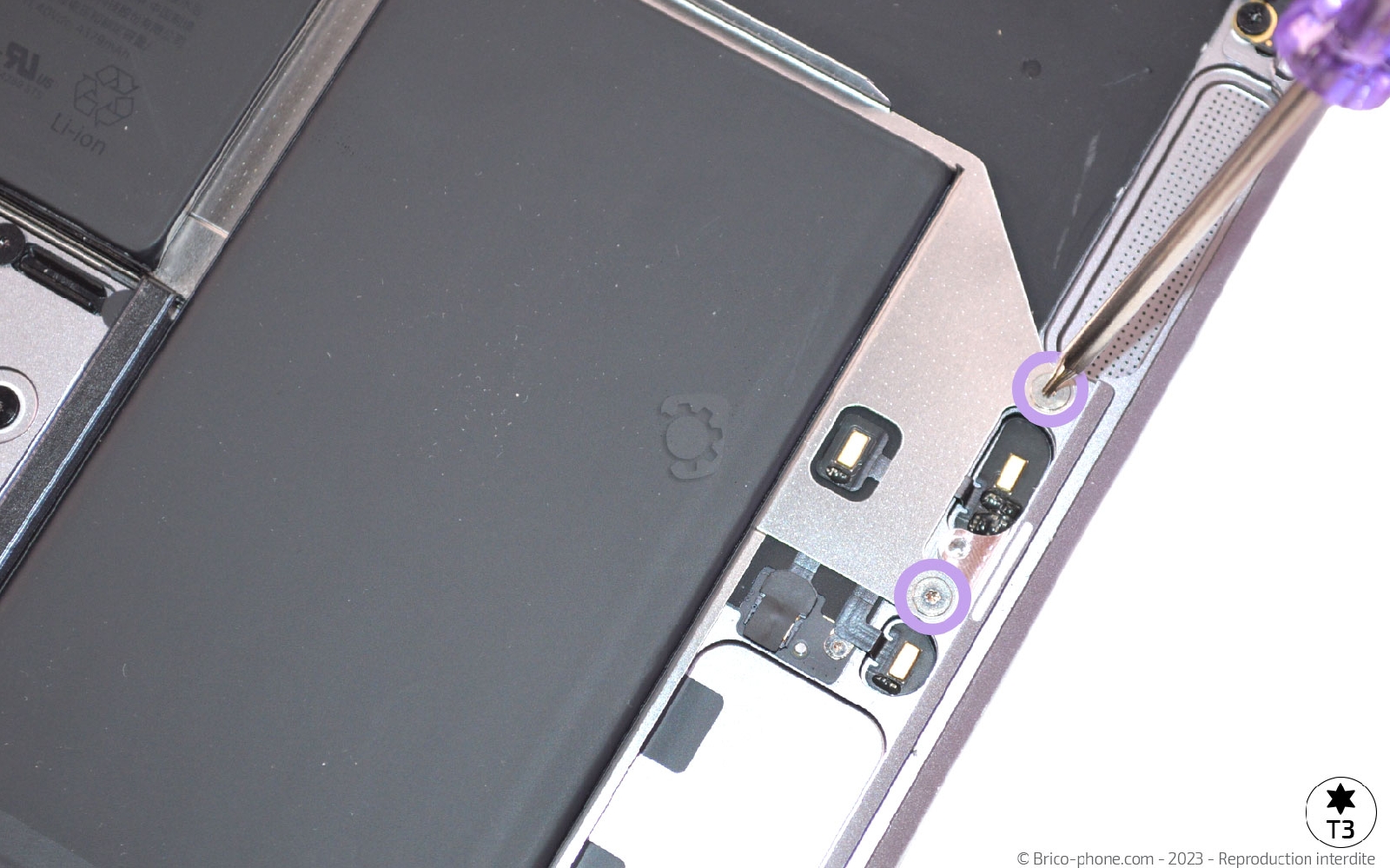 Comment changer la batterie sur Macbook Air 13 pouces A1932 EMC 3184 - 2019 photo 1