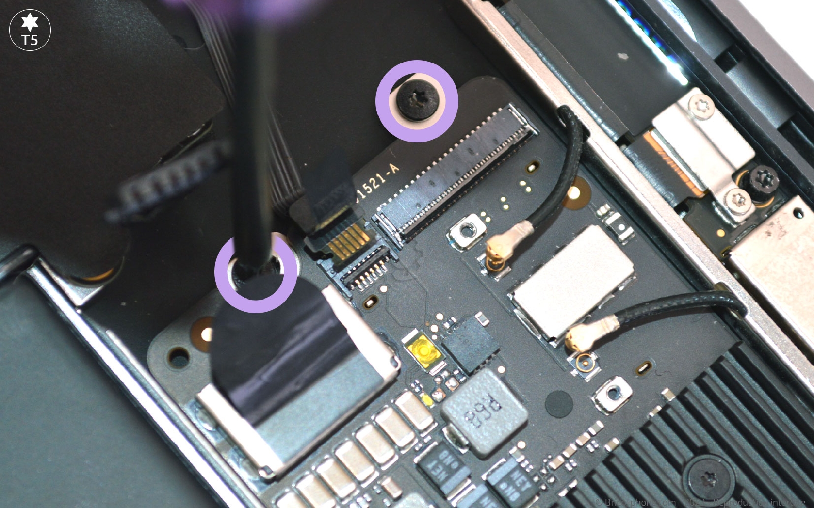 Comment changer la batterie sur Macbook Air 13 pouces A1932 EMC 3184 - 2019 photo 1