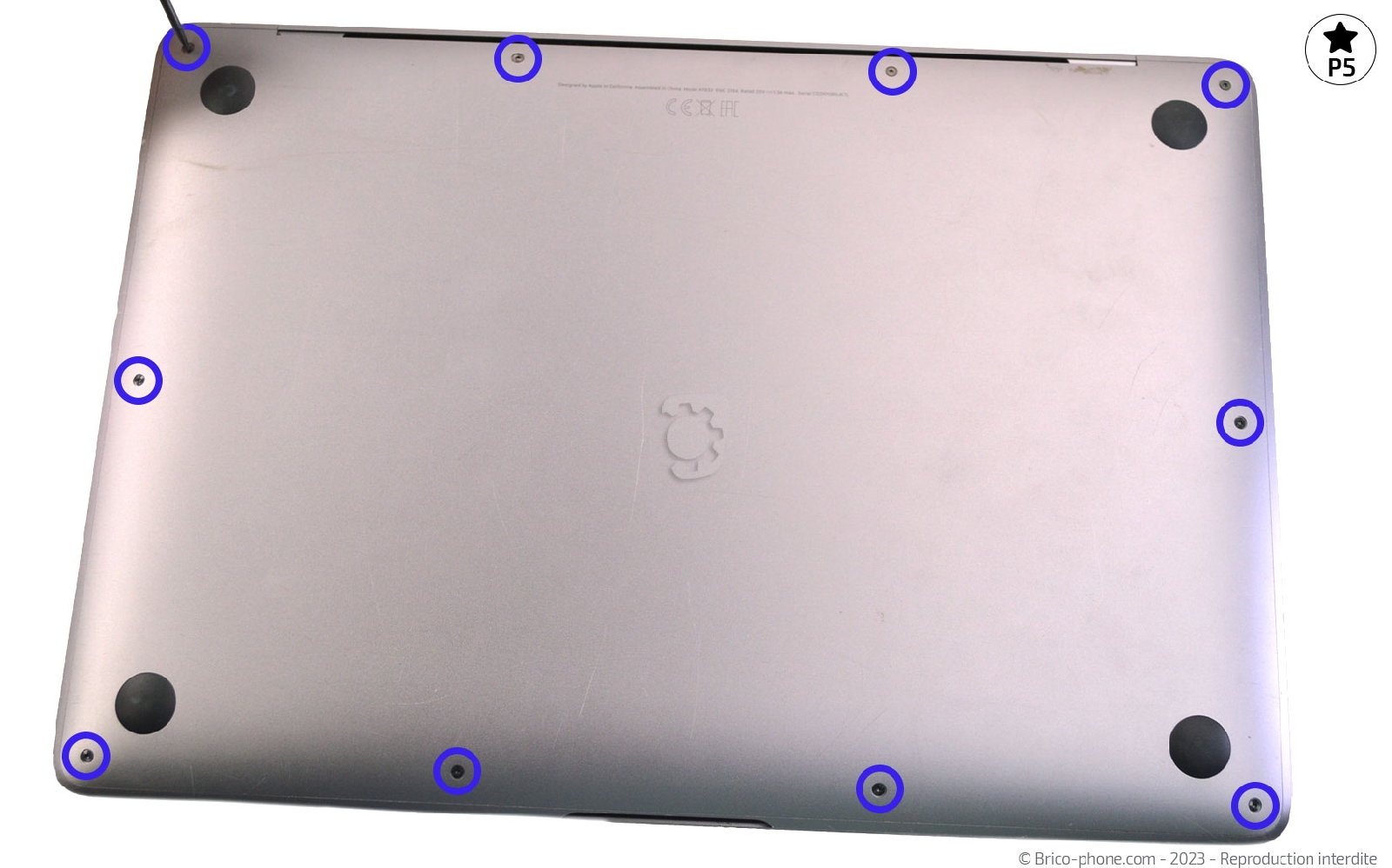 Comment changer la batterie sur Macbook Air 13 pouces A1932 EMC 3184 - 2019 photo 1