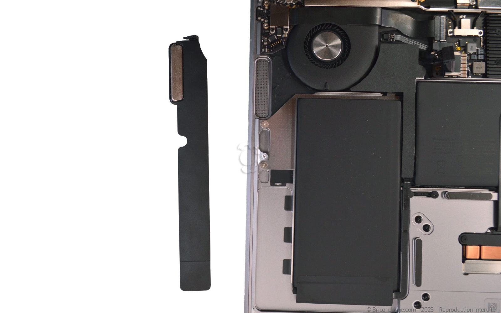 Comment changer les haut-parleurs sur Macbook Air 13 pouces A1932 EMC 3184 - 2019 photo 4