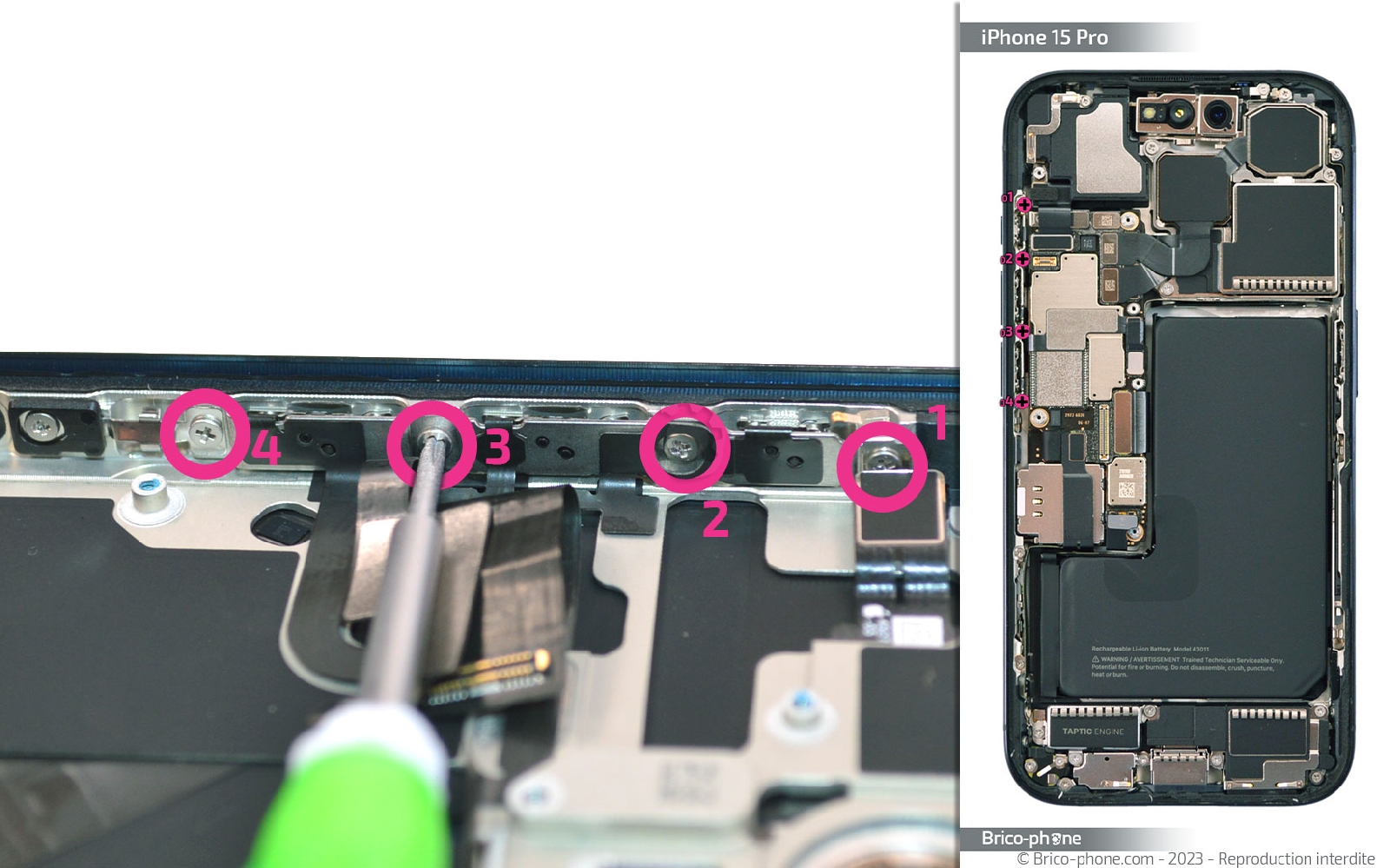 Guide de réparation sur iPhone 15 Pro photo 1