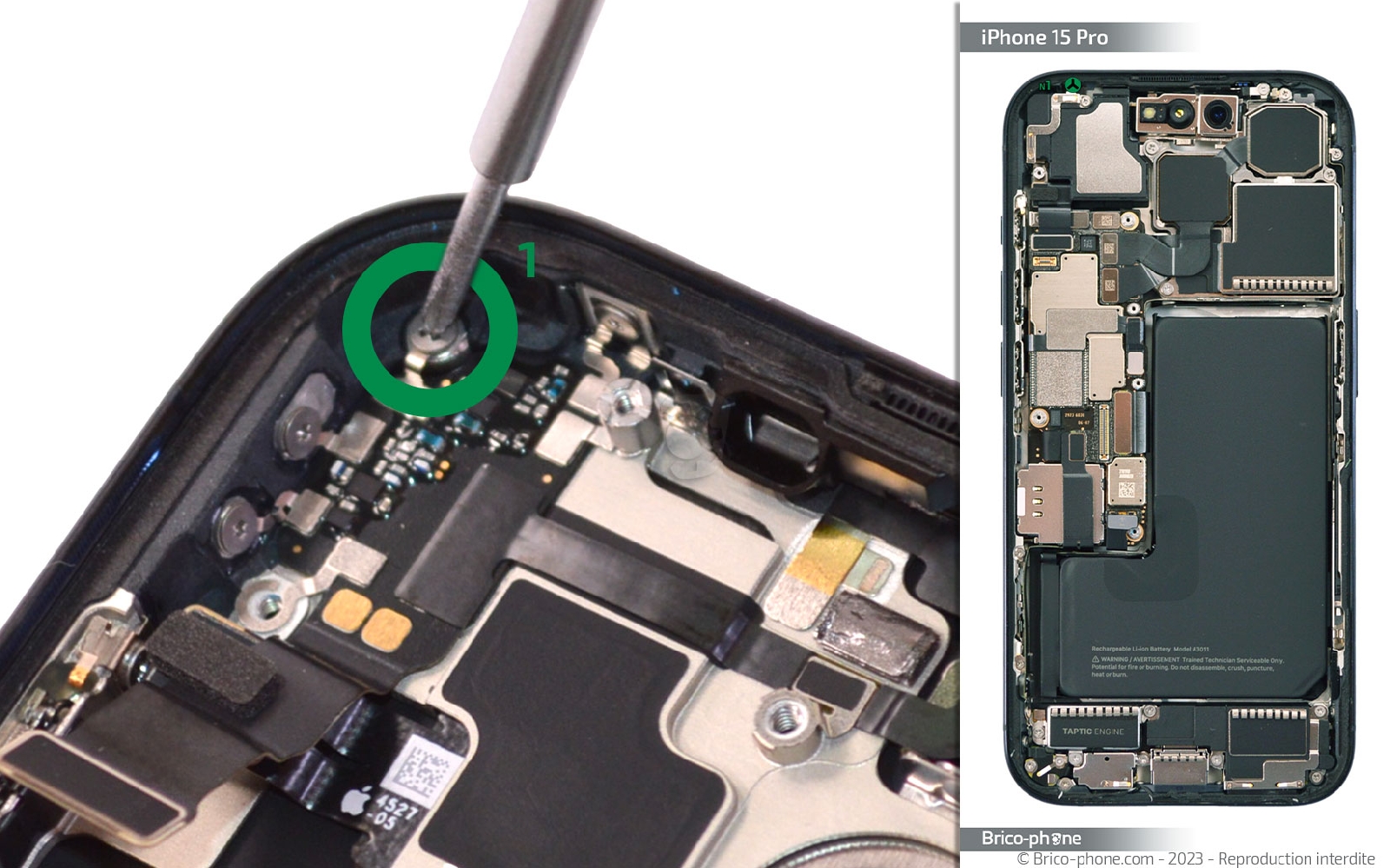 Guide de réparation sur iPhone 15 Pro photo 1