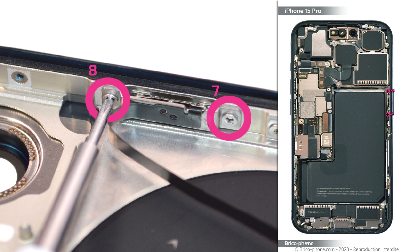 Guide de réparation sur iPhone 15 Pro photo 1