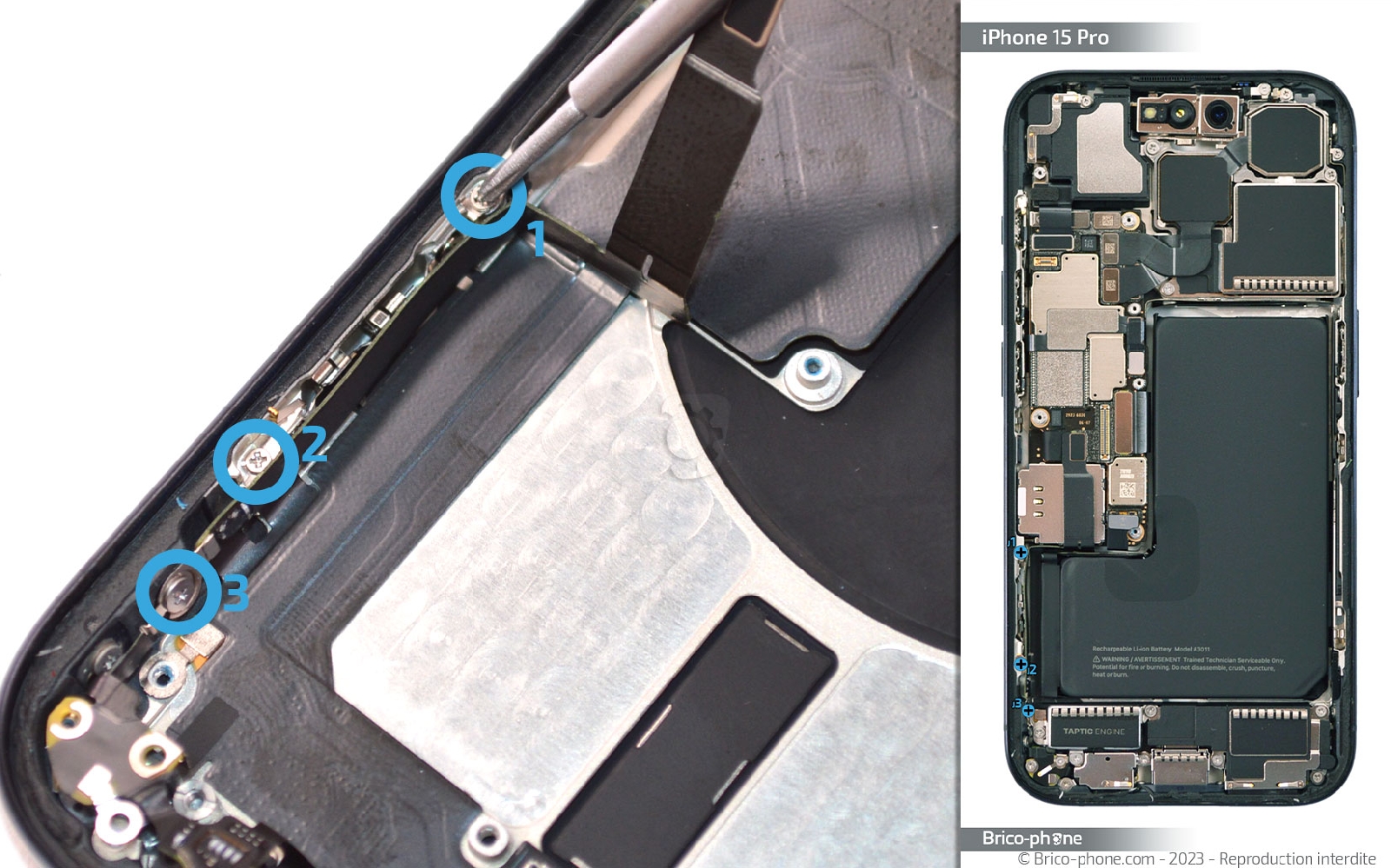 Guide de réparation sur iPhone 15 Pro photo 2