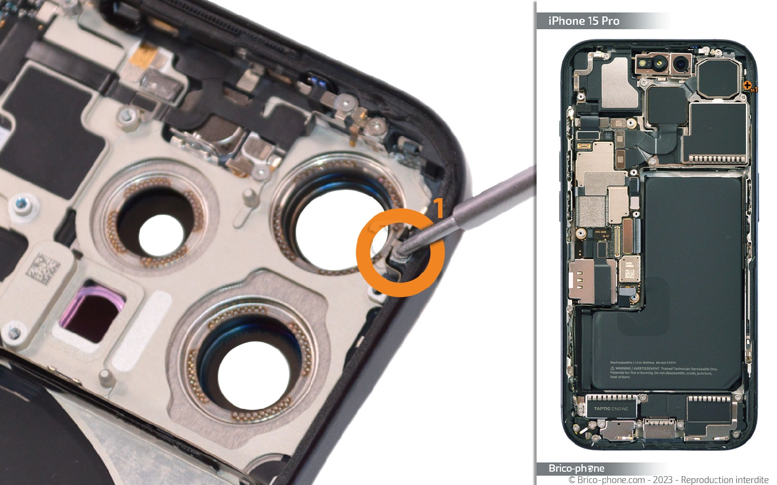 Guide de réparation sur iPhone 15 Pro photo 1
