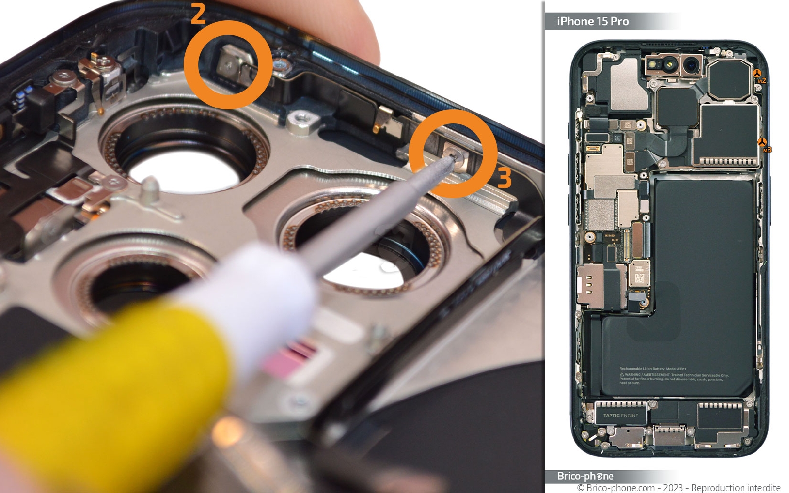 Guide de réparation sur iPhone 15 Pro photo 2