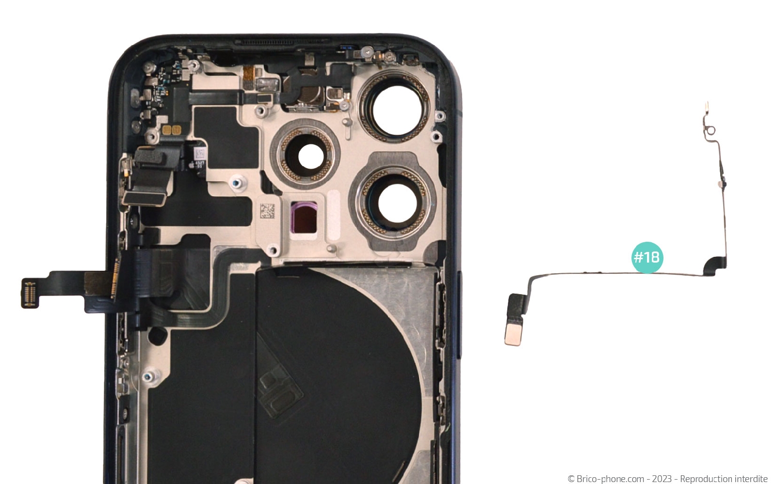 Guide de réparation sur iPhone 15 Pro photo 4