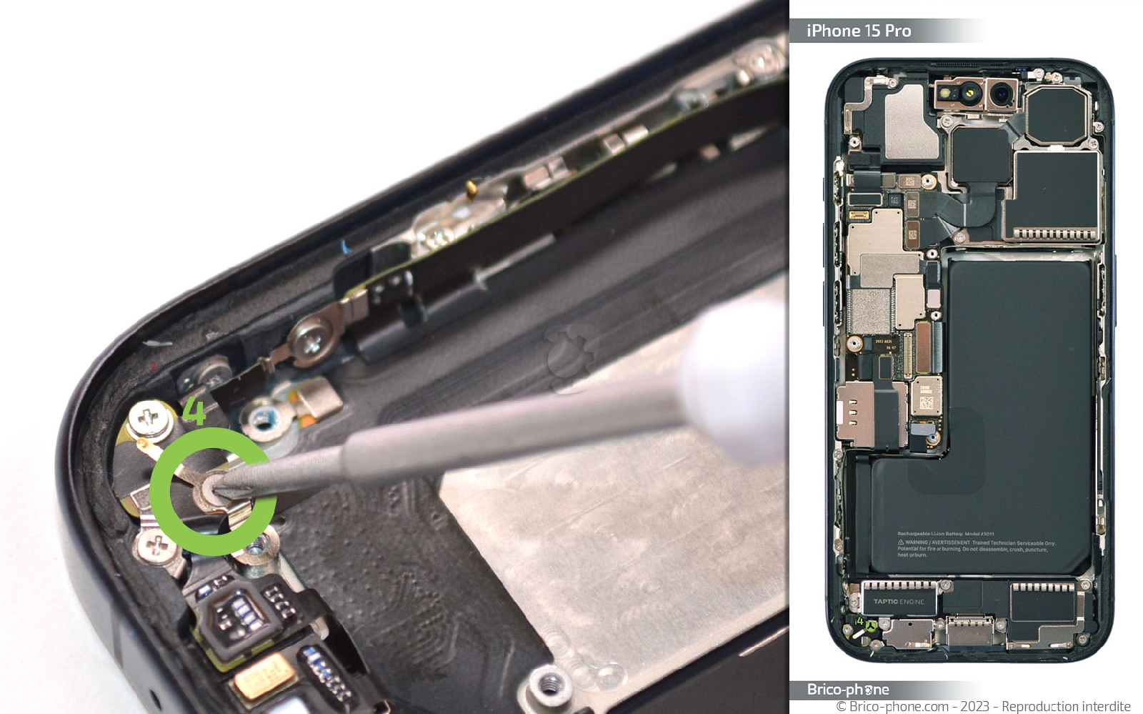 Guide de réparation sur iPhone 15 Pro photo 1