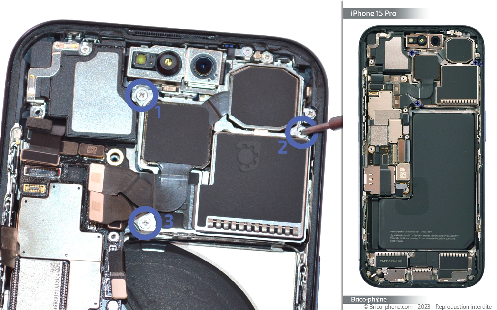 Guide de réparation sur iPhone 15 Pro photo 1