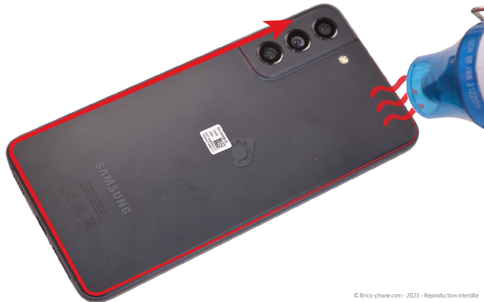 Comment changer le bloc écran sur Galaxy S21 FE 5G photo 2