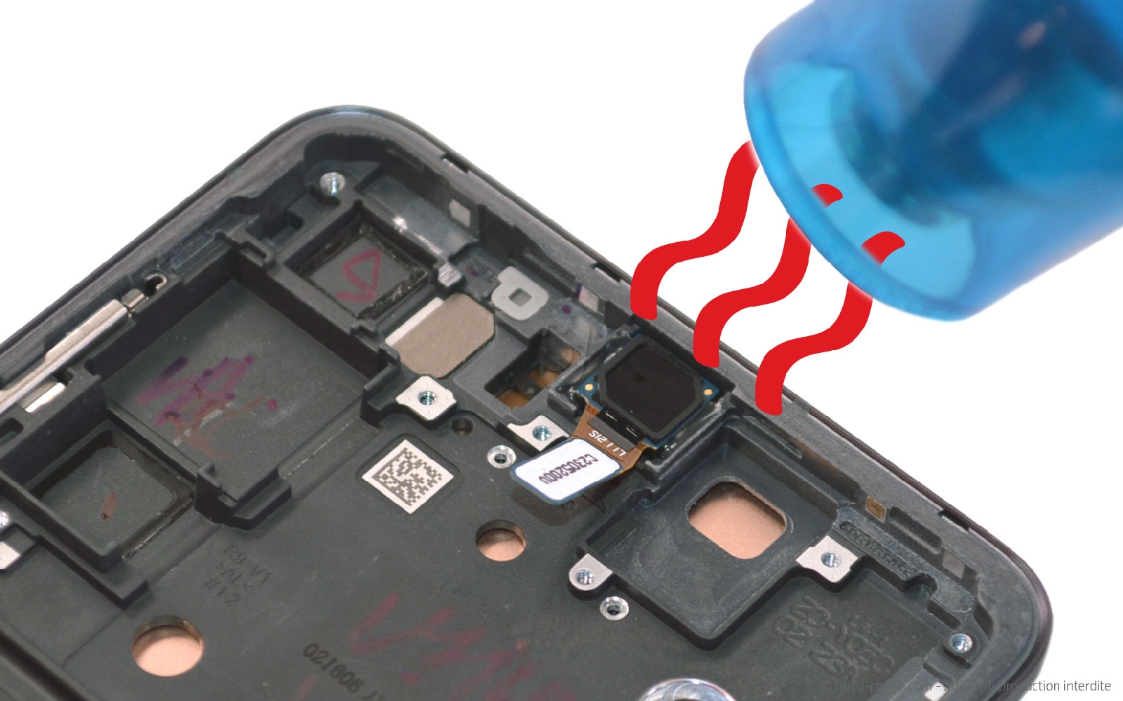 Comment changer le bloc écran sur Galaxy S21 FE 5G photo 1