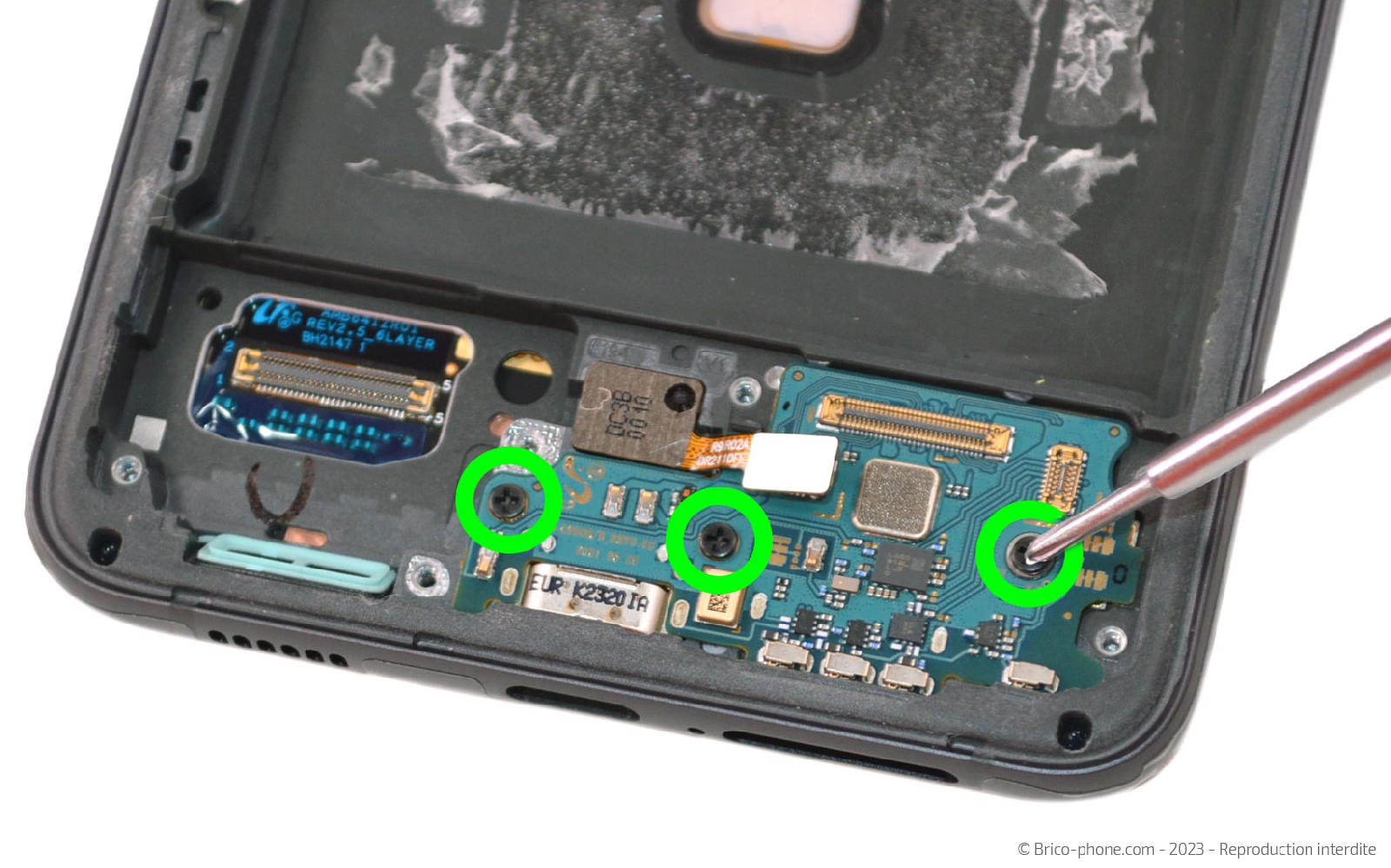 Comment changer le bloc écran sur Galaxy S21 FE 5G photo 2