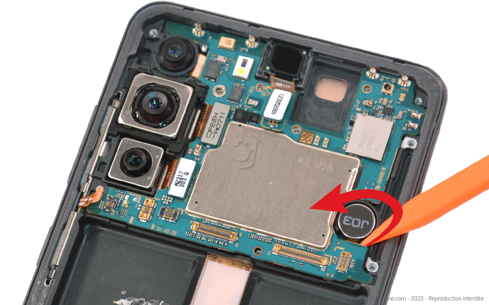 Comment changer le bloc écran sur Galaxy S21 FE 5G photo 2