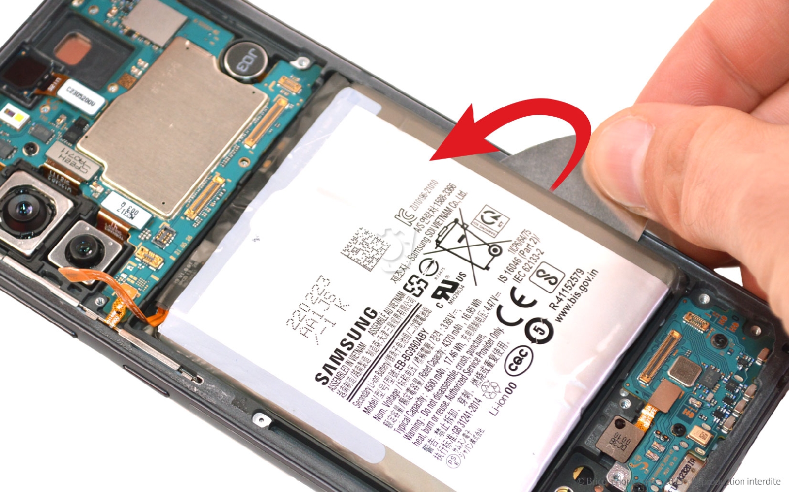 Comment changer le bloc écran sur Galaxy S21 FE 5G photo 1