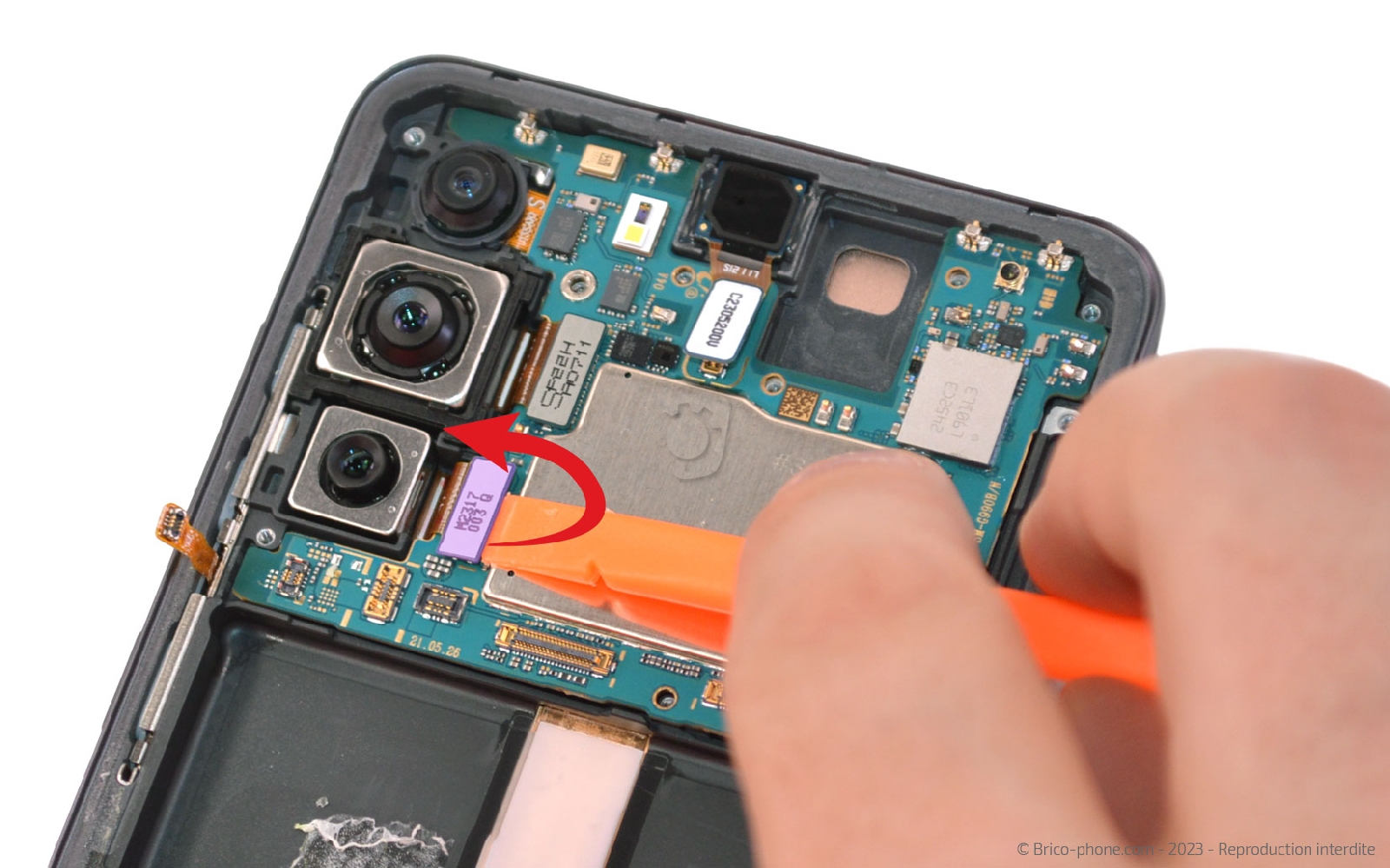 Comment changer le bloc écran sur Galaxy S21 FE 5G photo 1