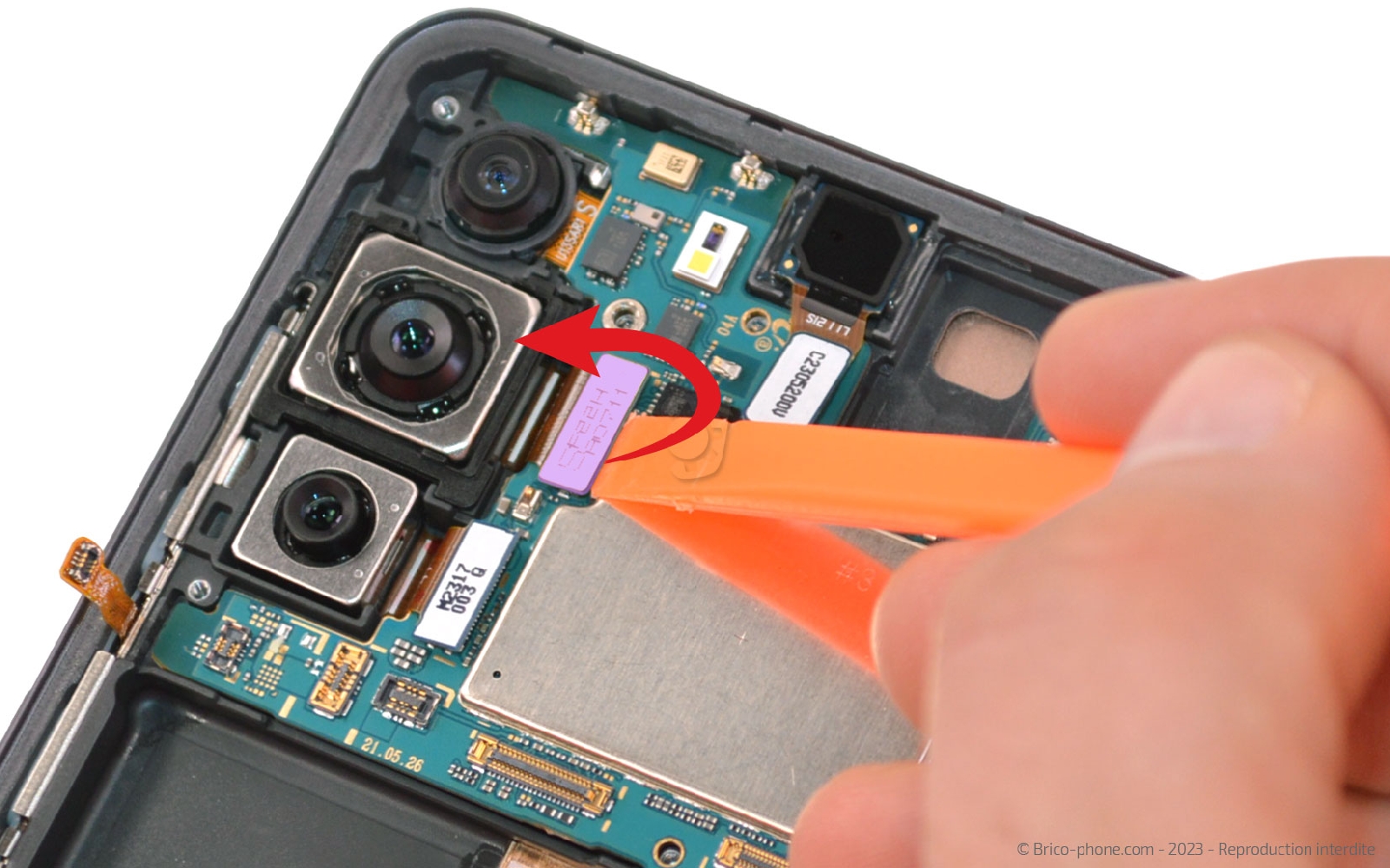 Comment changer le bloc écran sur Galaxy S21 FE 5G photo 2