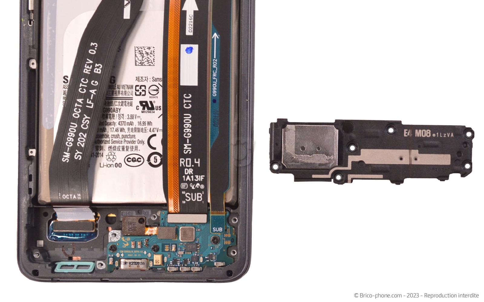 Comment changer le connecteur de charge sur Galaxy S21 FE 5G photo 4