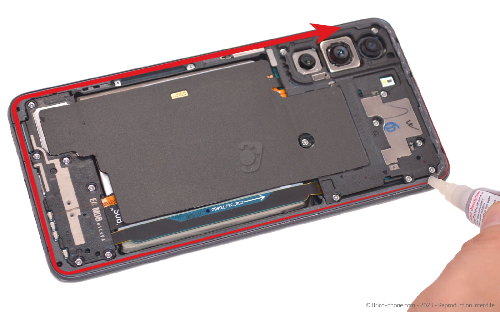 Comment changer le connecteur de charge sur Galaxy S21 FE 5G photo 2