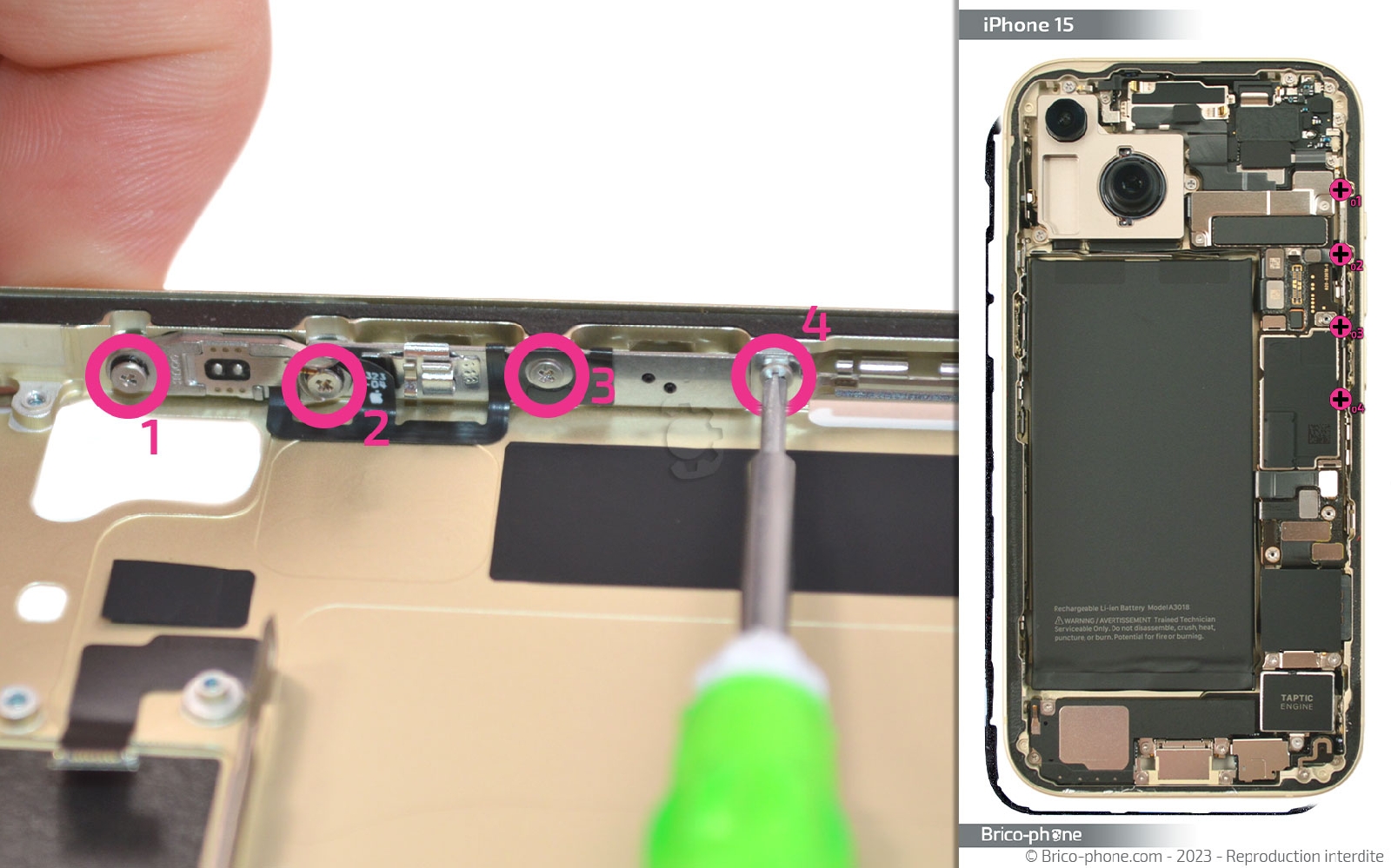 Guide de réparation sur iPhone 15 photo 1