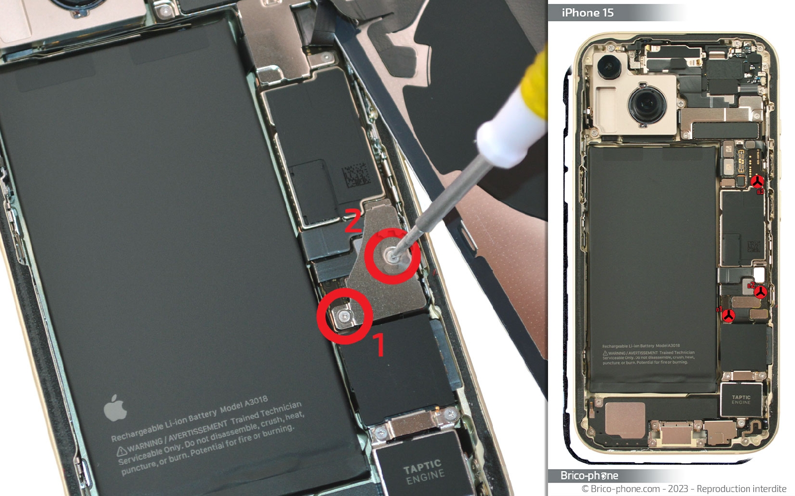 Guide de réparation sur iPhone 15 photo 1