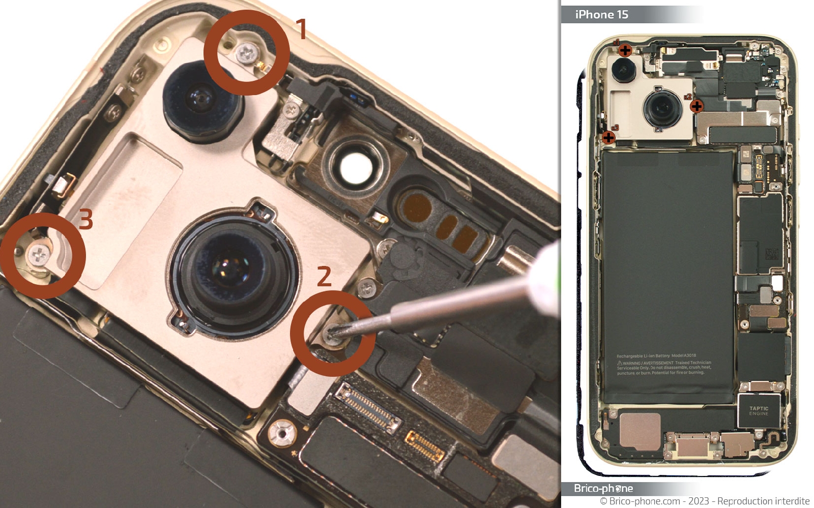 Guide de réparation sur iPhone 15 photo 3