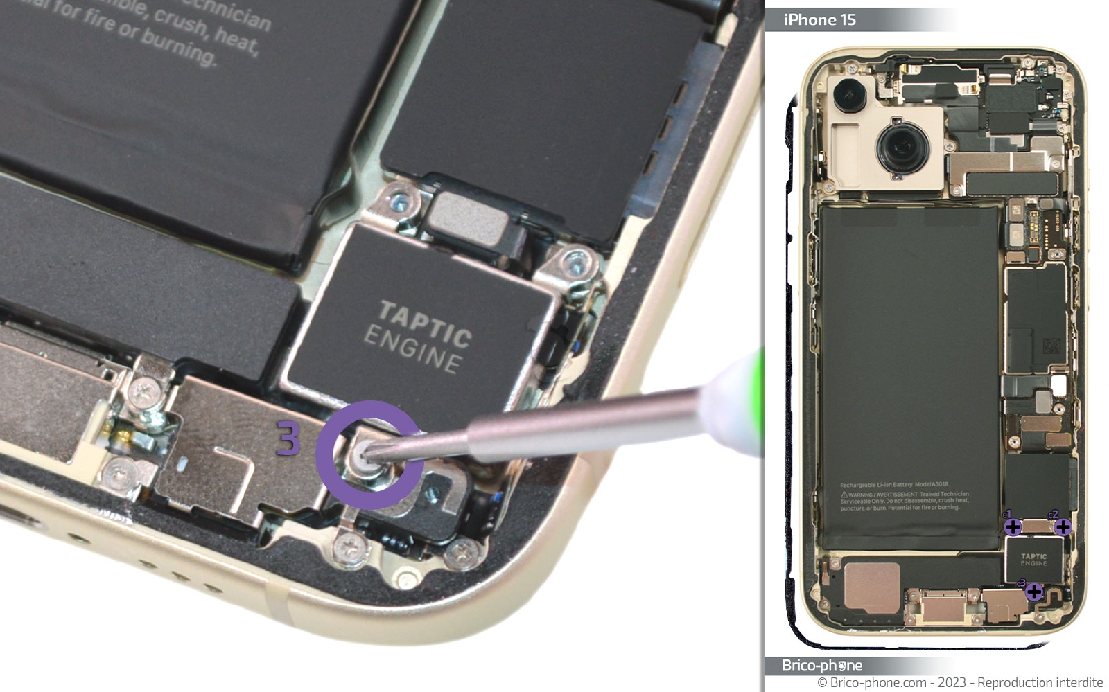 Guide de réparation sur iPhone 15 photo 3